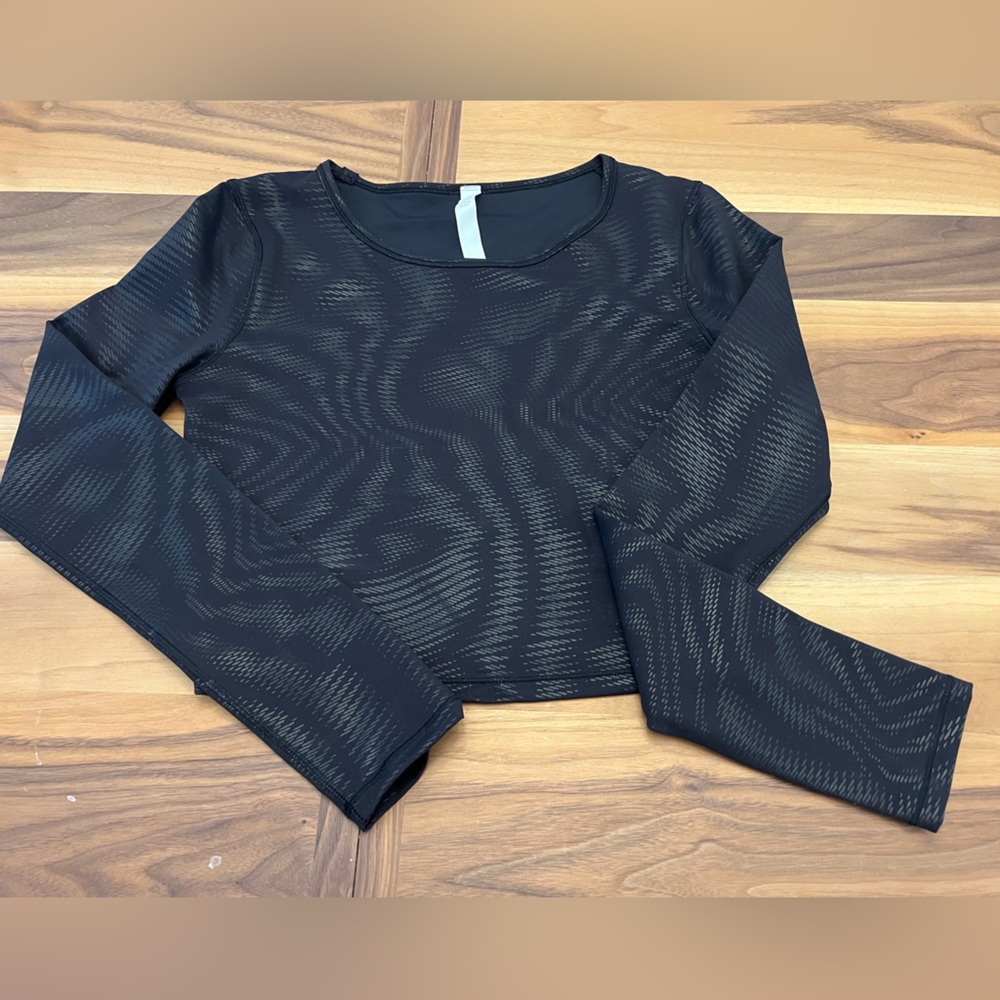 Lululemon Wunder Train Cropped Long Sleeve Shirt - Sz 6